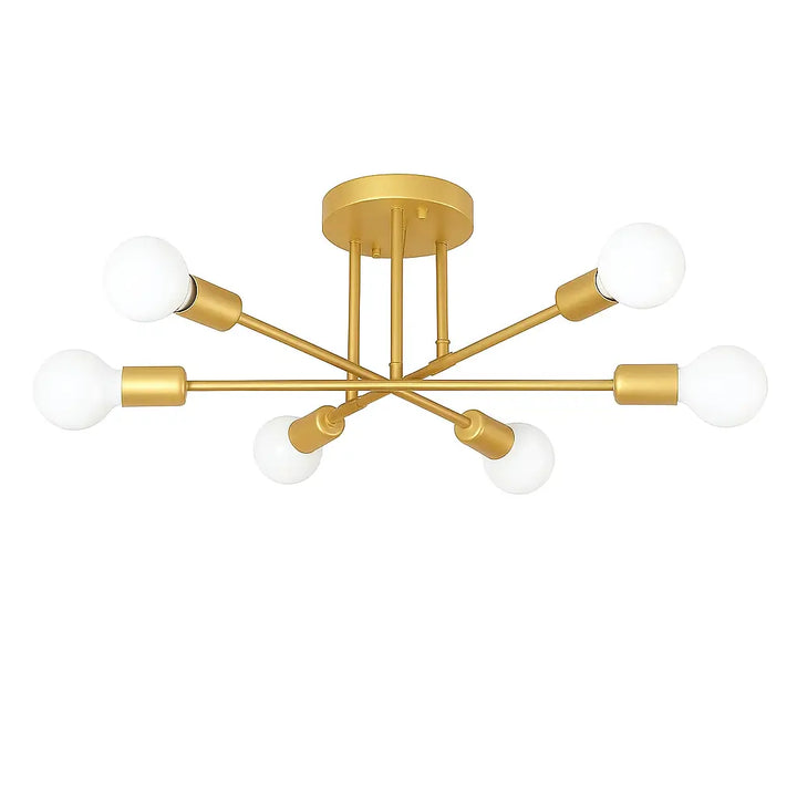 luminaria-de-teto-led-moderna-em-metal-dourado-iluminando-sala-moderna